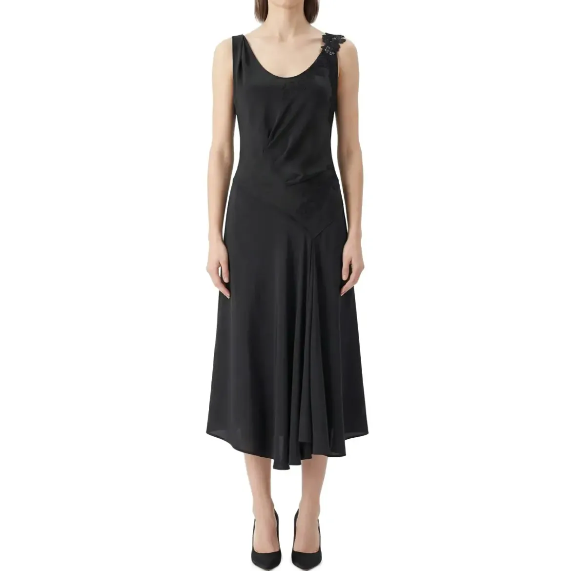 Victoria Beckham 1226WDR007331A schwarz Maxikleid
