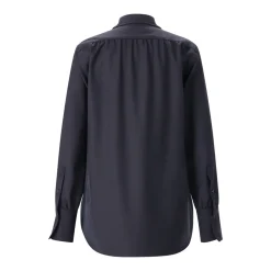 Victoria Beckham Weite Hemdbluse blau Bluse