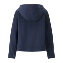 WEEKEND Max Mara Kapuzenjacke Dridente aus Wolle blau Übergangsjacke