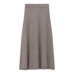 WEEKEND Max Mara Midirock Aloa aus Woll-Seiden-Mix braun Maxirock
