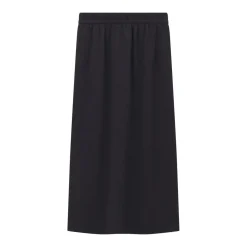 WEEKEND Max Mara Midirock aus Baumwoll-Mix schwarz Maxirock