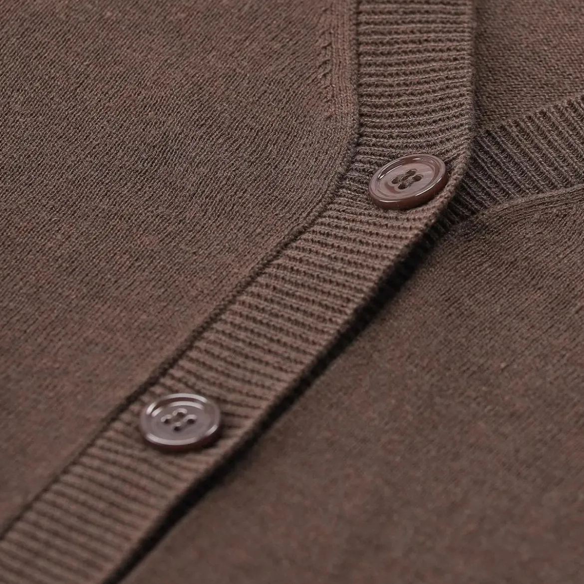 WEEKEND Max Mara Strickjacke Adesso aus Seide & Leinen braun Strickjacke