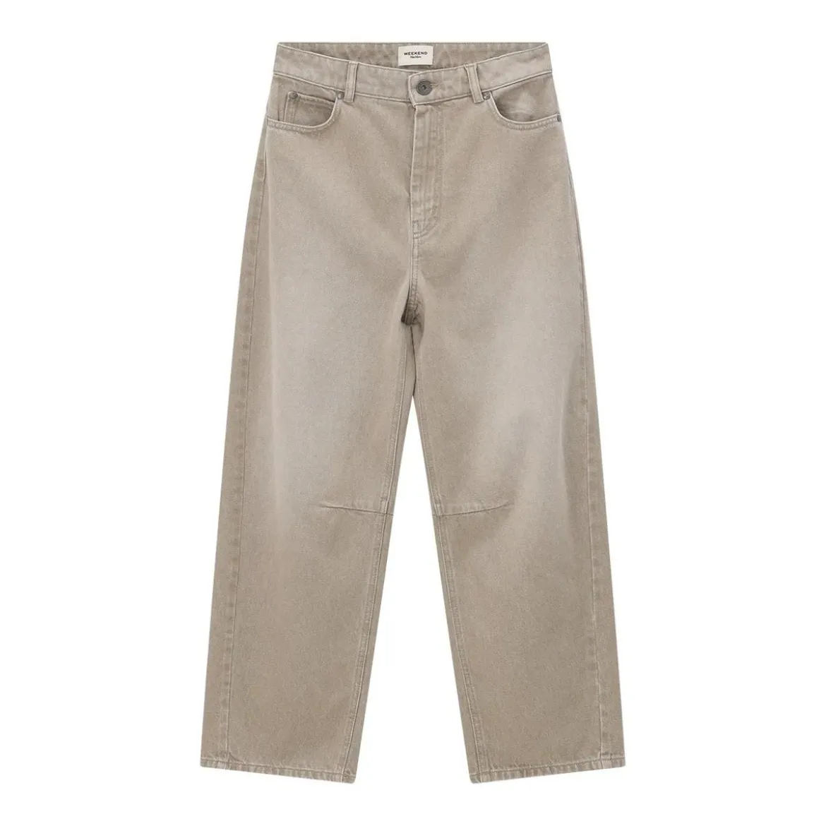 WEEKEND Max Mara Wide-Fit Hose aus Baumwolle beige Hose