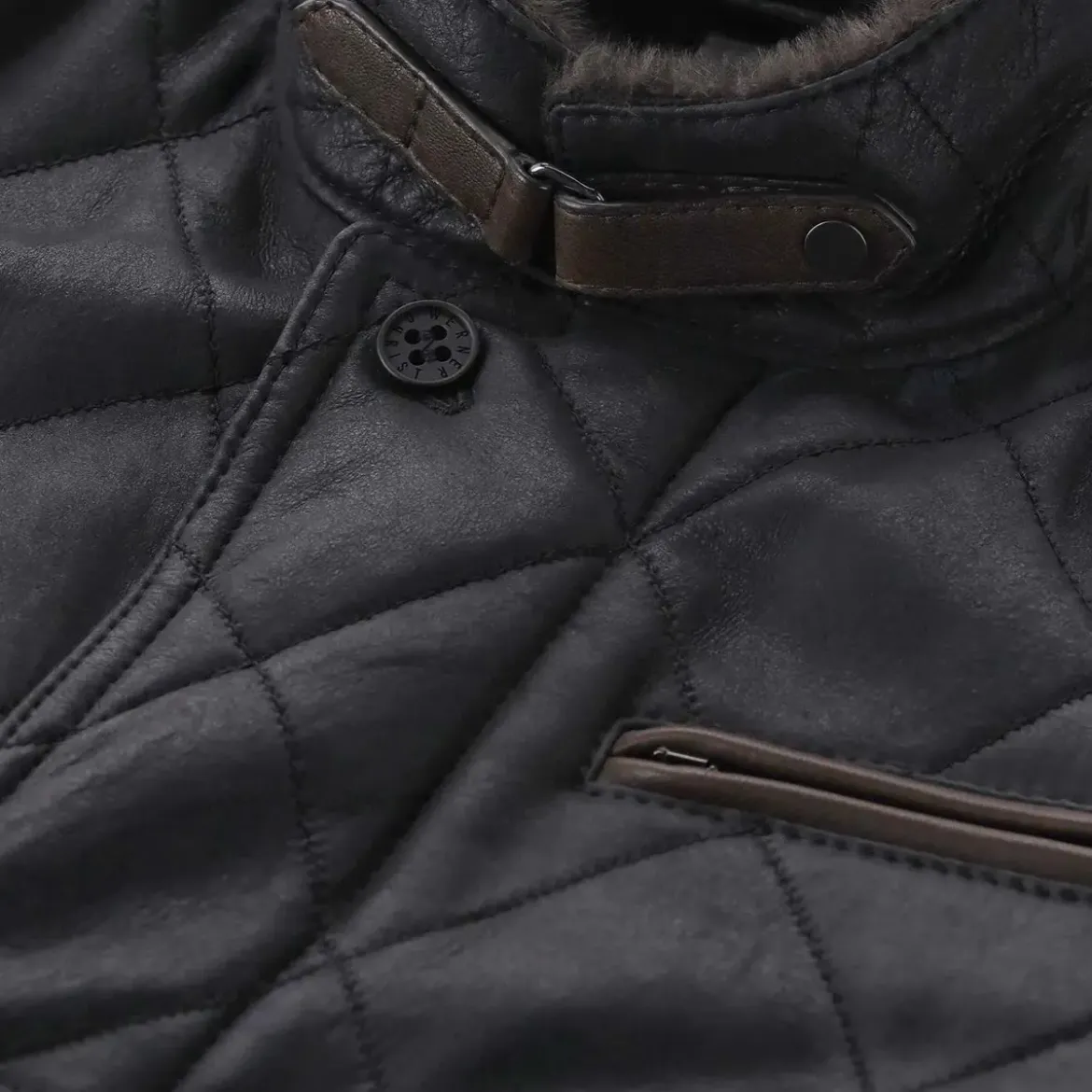 Werner Christ Lederjacke David Dunkelblau Lederjacke