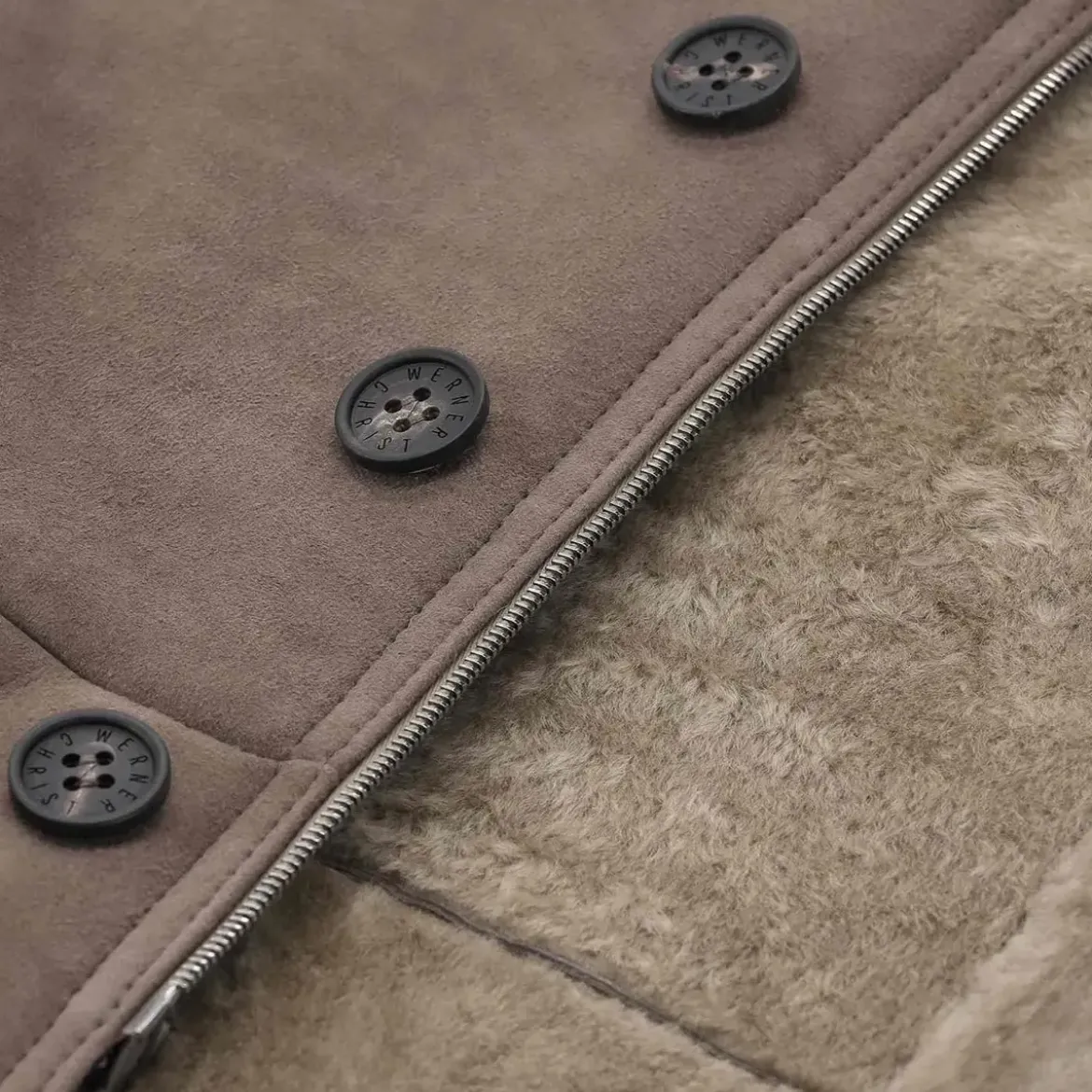 Werner Christ Mantel Antony aus Lammfell Braun Übergangsjacke