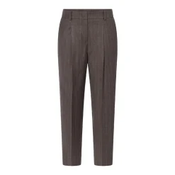 windsor. Bundfaltenhose aus Wolle braun