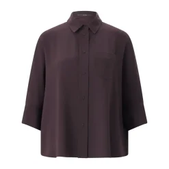 windsor. Hemdbluse mit Fledermausärmeln lila Blouson