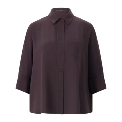 windsor. Hemdbluse mit Fledermausärmeln lila Blouson