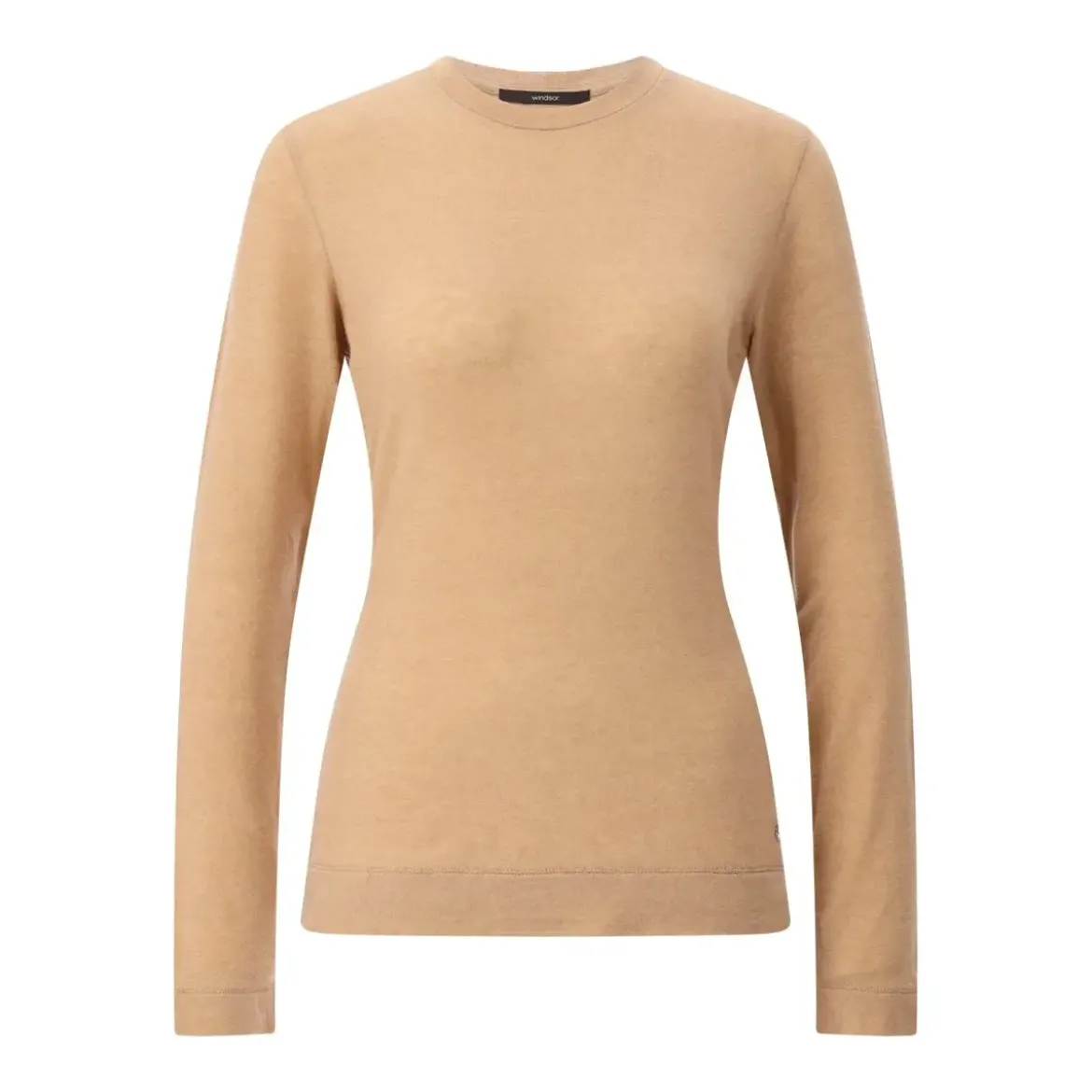windsor. Leichtes Langarmshirt Braun T-Shirt
