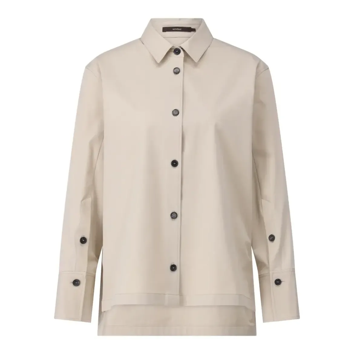 windsor. Lockere Hemdbluse Beige Bluse