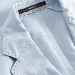 windsor. Sakko aus Leinenmix blau Anzugjacke