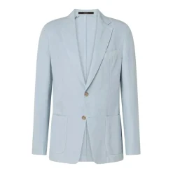 windsor. Sakko aus Leinenmix blau Anzugjacke