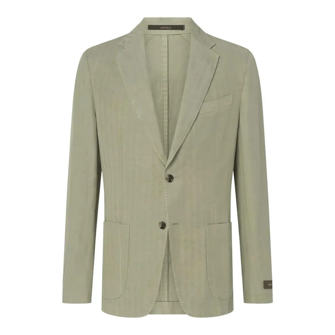 windsor. Sakko aus Leinenmix blau Anzugjacke