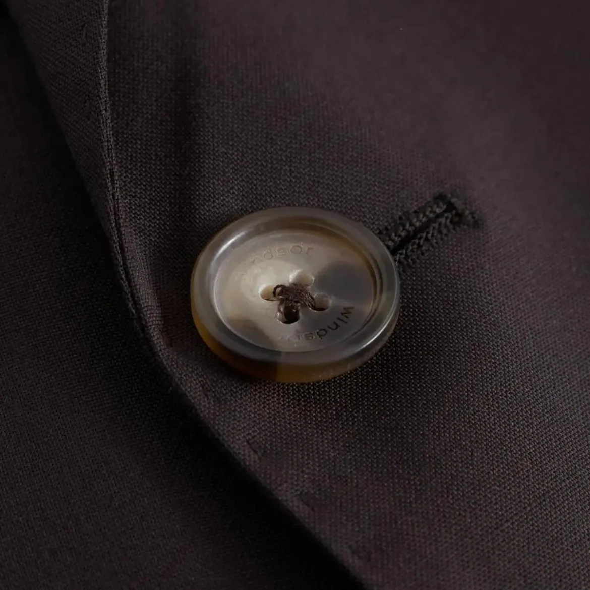 windsor. Sakko aus Wolle braun Anzugjacke
