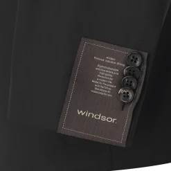 windsor. Sakko aus Wolle schwarz Anzugjacke