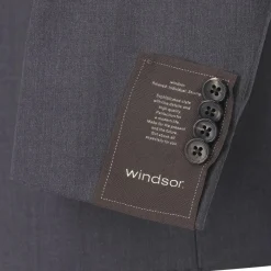 windsor. Sakko aus Wolle schwarz Anzugjacke