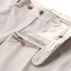 windsor. Zweiteiliger Anzug aus Baumwolle beige Hosenanzug
