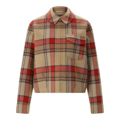 Woolrich Jacke aus Woll-Mix braun Übergangsjacke